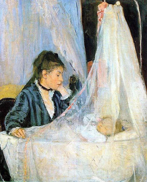 Berthe Morisot Berthe Morisot, The Cradle Norge oil painting art